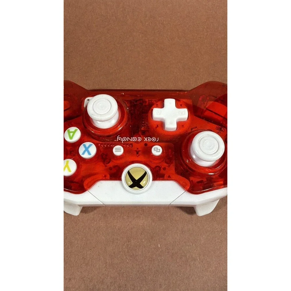 PDP Rock Candy Wired Controller Red White Plastic for Xbox One Console